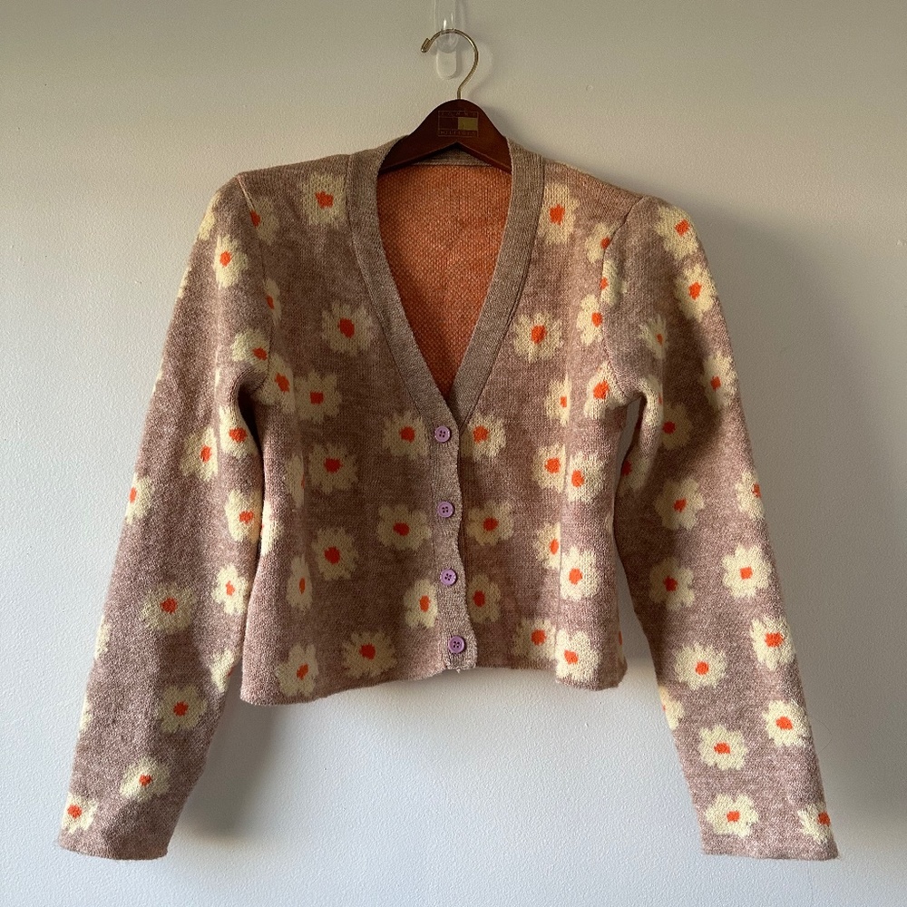 Shein flower power sweater